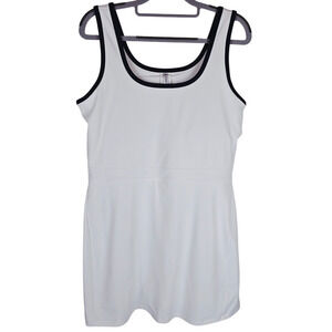 Fabletics Sporty Built-in Short White Tennis Pickleball Athletic Dress XL